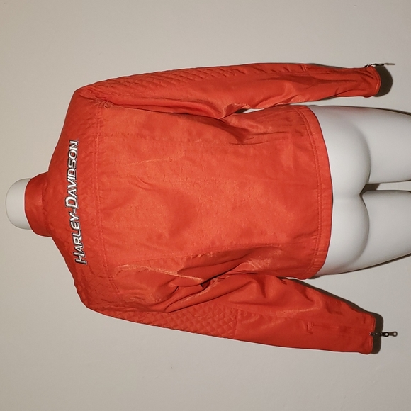 Harley-Davidson Red/Orange Motorcycle Jacket - Picture 8 of 13
